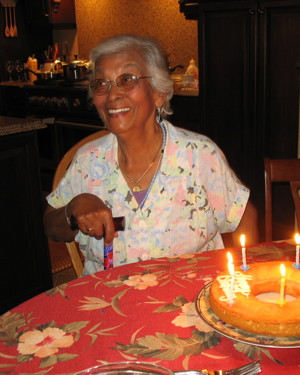 Mom on her 89th BD